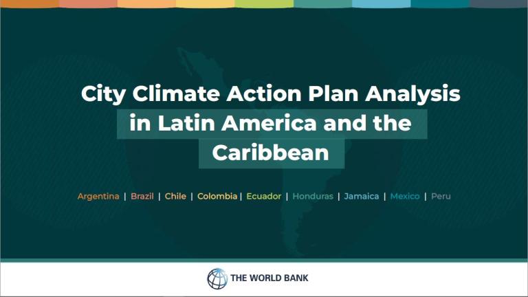 Gap Fund Technical Note - City Climate Action Plan Analysis in Latin America and the Caribbean 